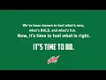 MTN Dew Zero Sugar Supports Real Change