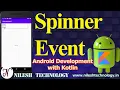 Android Spinner and OnItemSelectedListener Event Kotlin
