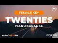 Download Lagu TWENTIES - Giveon (Female Key - Piano Karaoke)