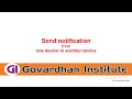 Firebase Send Notifications from one device to another using firebase JAVA
