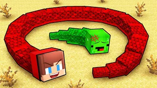 Mikey & JJ: Becoming the BIGGEST SNAKE In Minecraft! Maizen