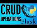 Python Flask Tutorial 7 - Building Flask CRUD Application CRUD Operations Part 1 of 2