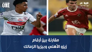 نمبر وان   مقارنة بين أرقام زيزو الأهلي وبيزيرا الزمالك دندنها