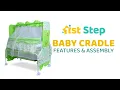 1st Step Baby Cradle Features and Assembly ST - 4126