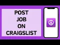 How To Post Job On Craigslist 2023