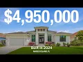 Marco Island New Construction Tour Waterfront Home with Gulf Access Dock