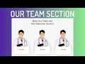 Responsive Our Team or Meet the Team Section using HTML and CSS