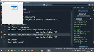 Python TKinter MenuButton Python TKinter Tutorials in Hindi 14