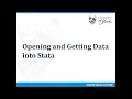 Getting started with STATA - Part 1