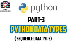 Python Sequence Data Type in tamil Data Types in tamil RKS CREATORS Python Tutorial in tamil