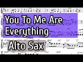 Download Lagu You To Me Are Everything for Alto Sax Sheet Music and Backing Track | The Real Thing