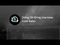 Doing C Job Interview Code Katas