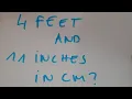 4 feet and 11 inches in cm