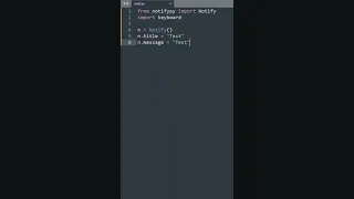 Python for Beginners Create SIMPLE NOTIFICATION