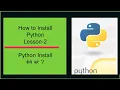 How to Install Python Learn Python Fast Python for Kids Coding for Kids School Coding