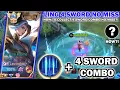 HOW TO COLLECT 4 SWORD NO MISS?! | LING TUTORIAL SKILL 2 COMBO COLLECT 4 SWORD NO MISS \u0026 FASTHAND!!