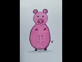 Lagu Easy pig Drawing using circle... @sreebaviart #drawing #funny #art #funnyvideo