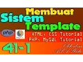 Membuat Sistem Template 41 1 Frame Penambahan Position Pada CSS PHP MySQL CSS Tutorial Seri