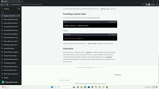 python argparse default value for optional argument