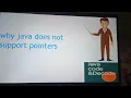 why Java does not supports points