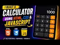 Build a Responsive Calculator Using HTML CSS JavaScript Beginner Web Development Project