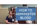 HOW TO ADMINISTER A BLOOD TRANSFUSION LIVE DEMO - Giving Blood as a Nurse