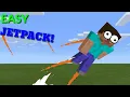 EASY to make Jetpack using only Command Block Minecraft Command Blcok Tutorial