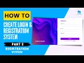 PHP MySQL Login Registration System - Registration System Part 2 DevCoder