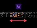 Stretched type effect After Effects Tutorial