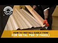 How to Install Gable Trim For R Panel and PBR Metal Roofing Includes Cutting Rake At Eave And Peak