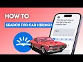 How to search for car hiring option in Skyscanner