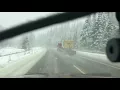 Snoqualmie Pass I-90 17 - Snowing and winter road conditions