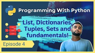 Episode 4 Python Fundamentals Lists Dictionaries Tuples Sets TheTechRakshit Amit Rakshit
