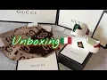 GUCCI Scarf GG Jacquard Wool Silk and GUCCI Ace Sneakers Unboxing gucci InVogueUKfashion