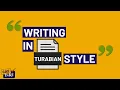 Writing in Turabian Style