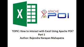 How to interact with Excel using Apache POI Part 1