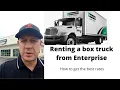 Renting a box truck from Enterprise for your trucking company
