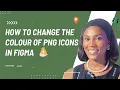 How to change the color of PNG icons in figma