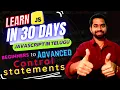 Learn JavaScript in 30 days Episode - 5 Control Statements in JavaScript