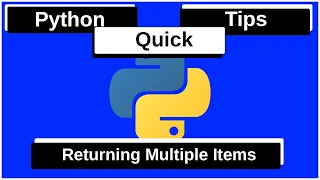 Python Tips 03 Returning Multiple Items from a Function