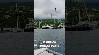 ⚠️ DON’T CRASH THE BOAT! ⚠️ #superyacht #sailingcatamaran #sailingcouple #boatcrash