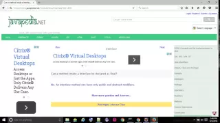 Can a method inside a Interface be declared as final - javapedia net