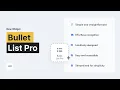 Bullet List Pro Widget Tutorial by Without Code