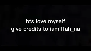  kim taehyung bts love myself 