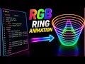 I Create This beautiful 3D RGB Ring Animation Using HTML CSS