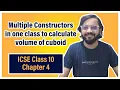 Default and Parameterized Constructor in a class ICSE Class 10 Arth Vahaluwala