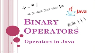 Binary Operators in Java ICSE Syllabus