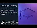 Switching between Keyframe Interpolation Types