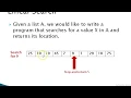 Python Searching Sorting
