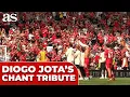 Download Lagu LIVERPOOL fans and PLAYERS sing DIOGO JOTA'S chant in heartbreaking TRIBUTE